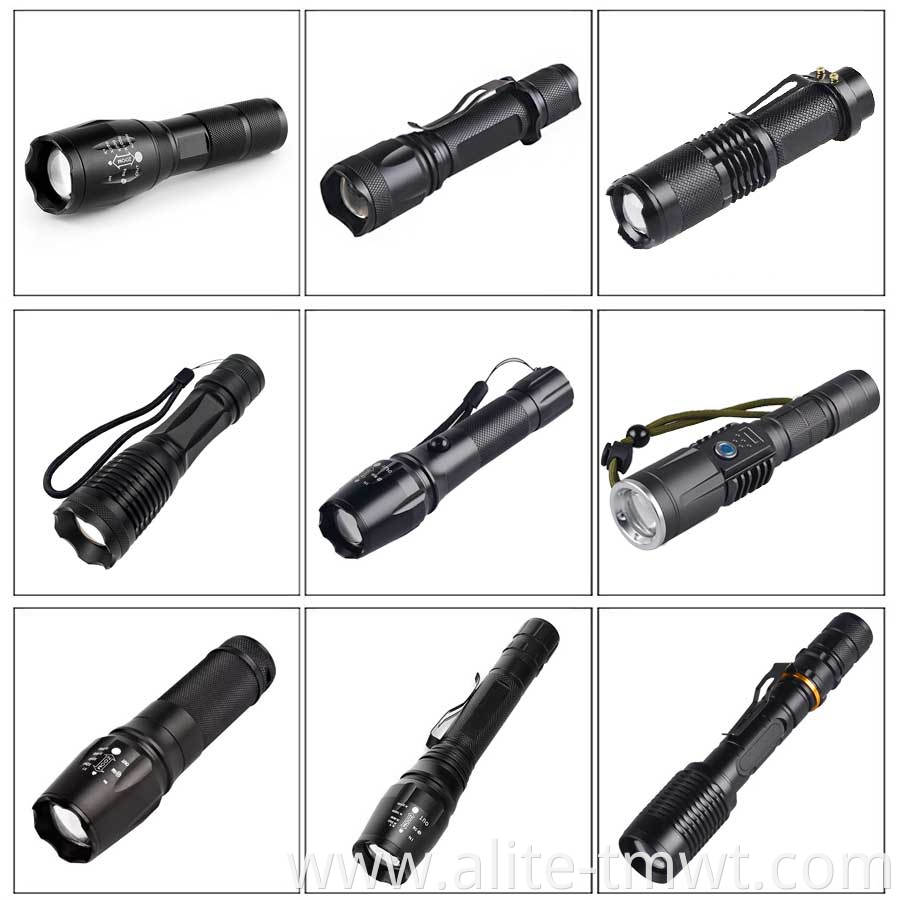 Ultra bright convoy L2 LED flashlight red aluminum 18650 or AAA zoom portable 1200 lumens xml2 led flashlight